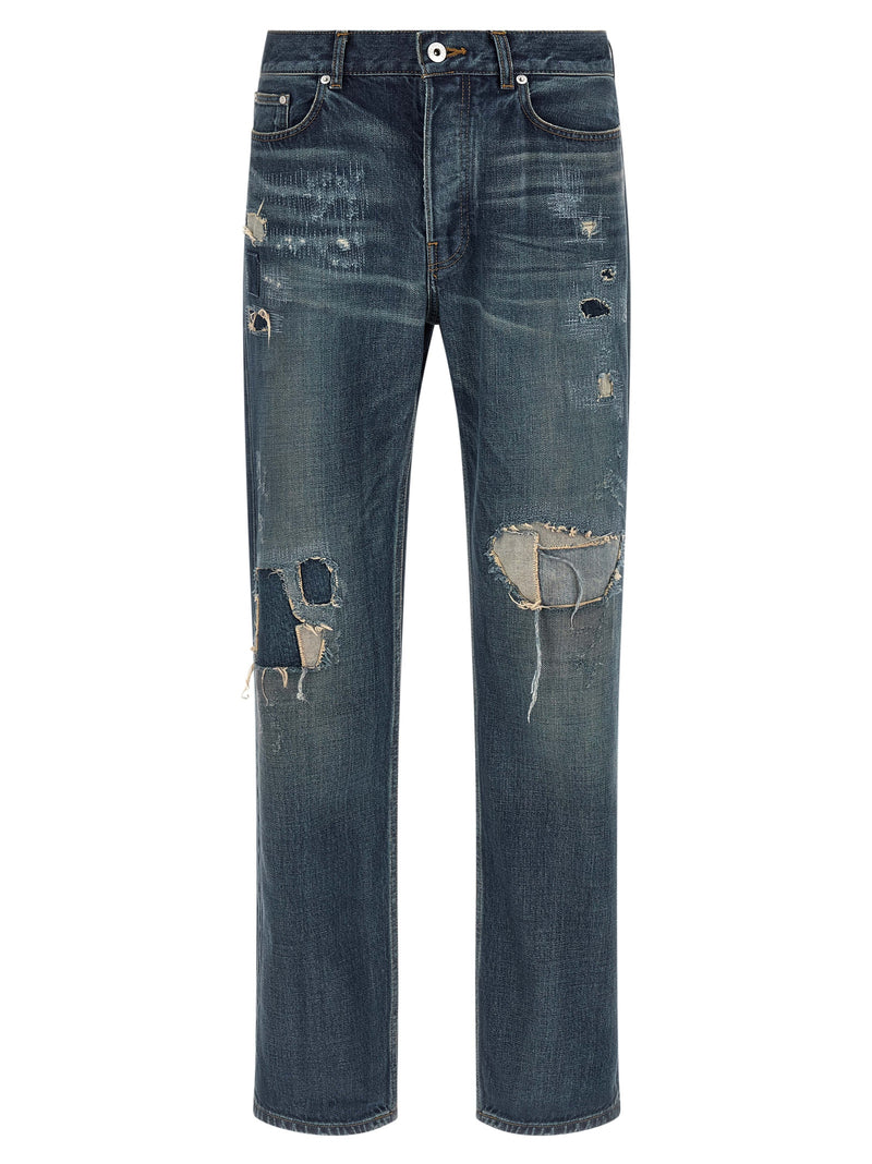 Jean droit J.W.Anderson en coton bleu