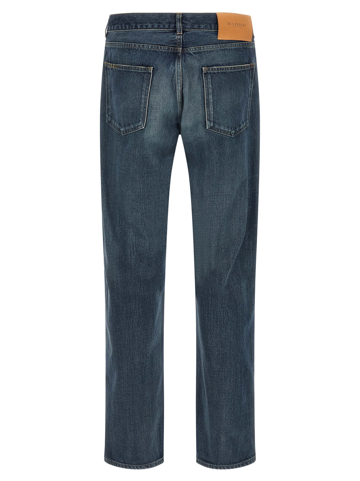 Jean droit J.W.Anderson en coton bleu