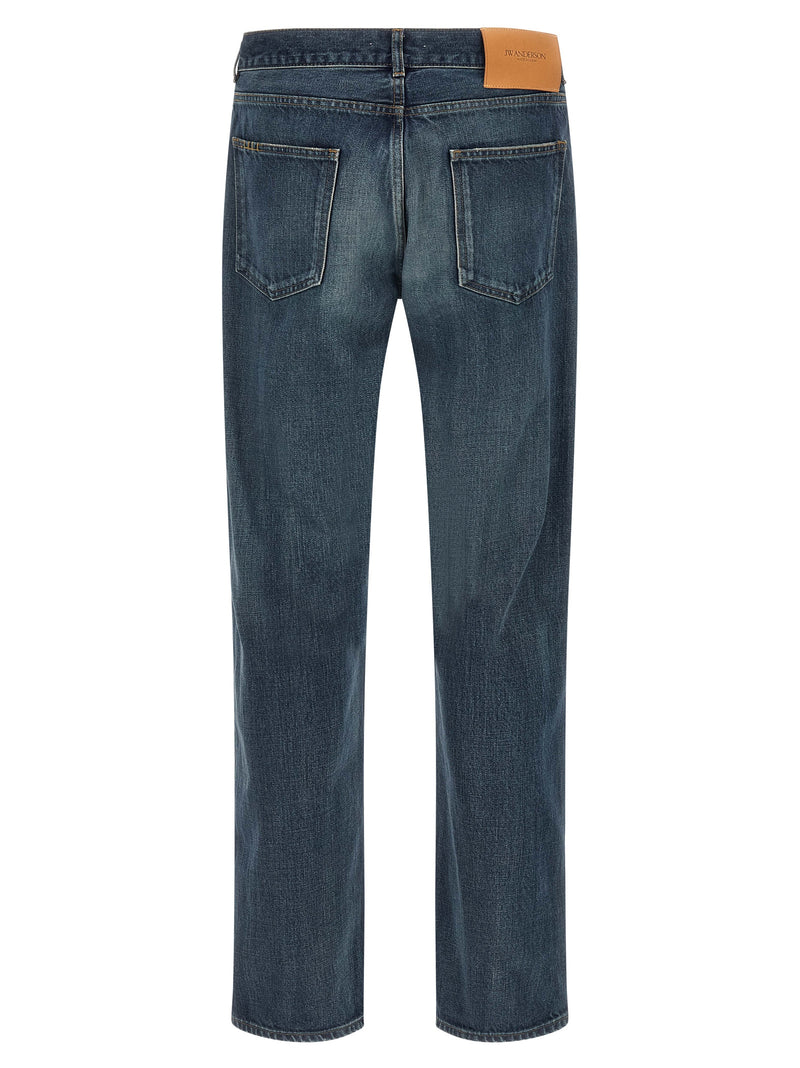 Jean droit J.W.Anderson en coton bleu