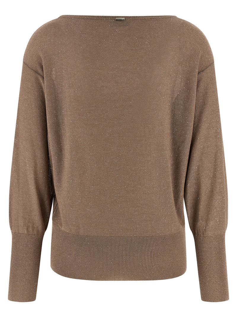 Herno Brown Viscose Cardigan
