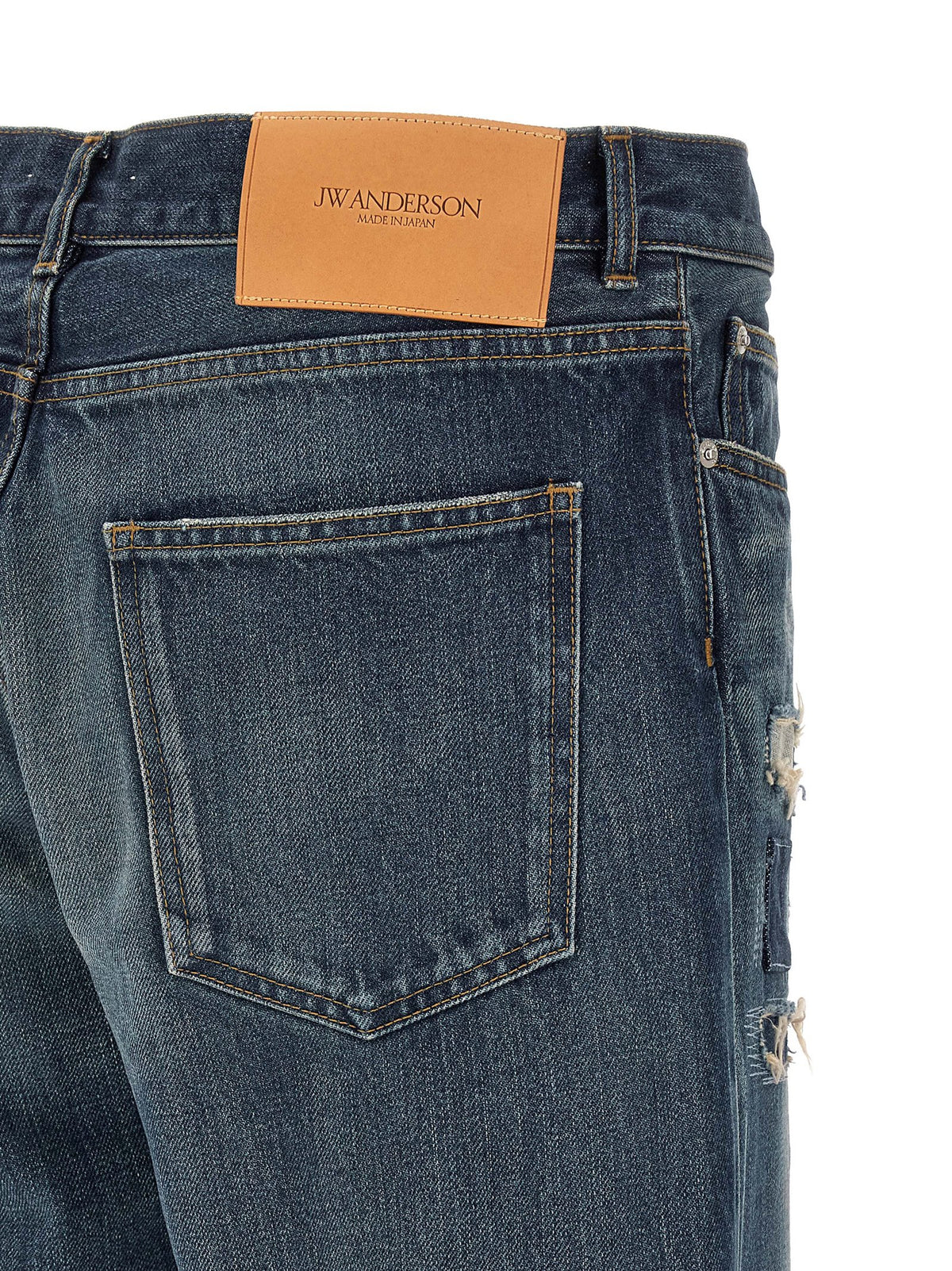 Jean droit J.W.Anderson en coton bleu