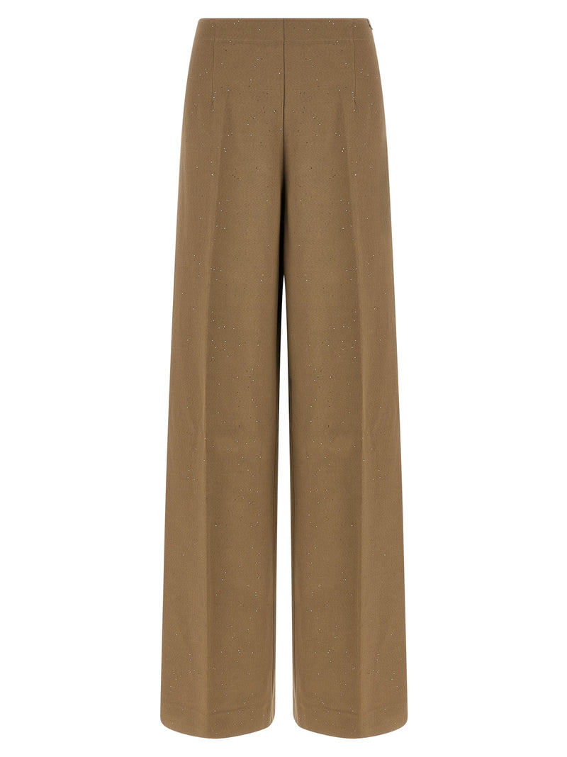 Herno Brown Viscose Casual Pants