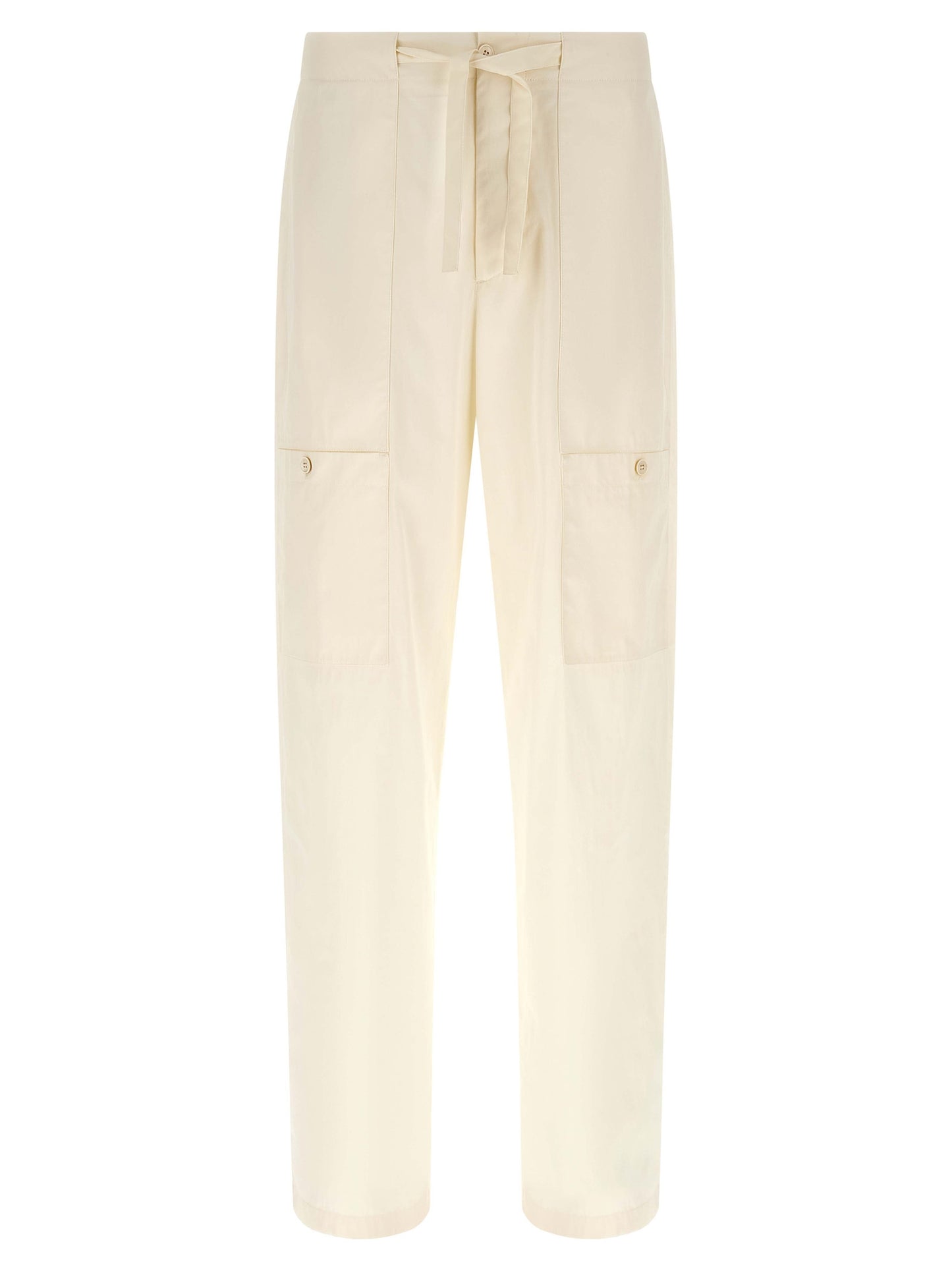 Jil Sander Beige Cotton Cargo Pants