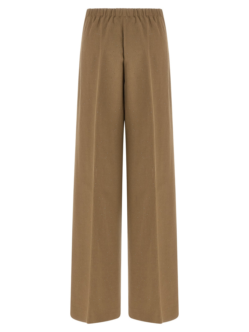 Herno Brown Viscose Casual Pants