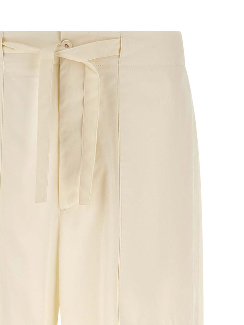 Pantalon cargo beige en coton Jil Sander