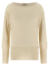 Cardigan en viscose beige Herno