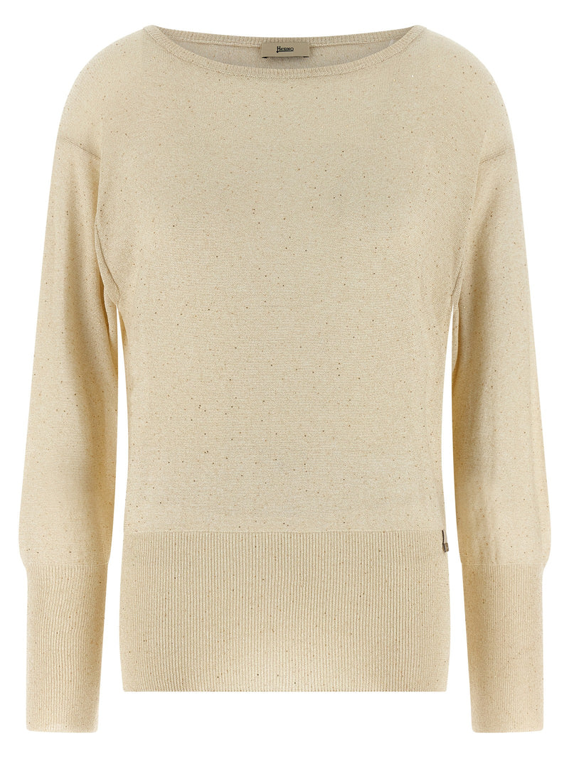 Cardigan en viscose beige Herno