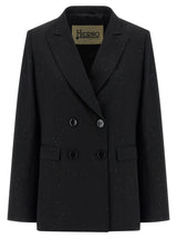 Blazer Herno en viscose noir