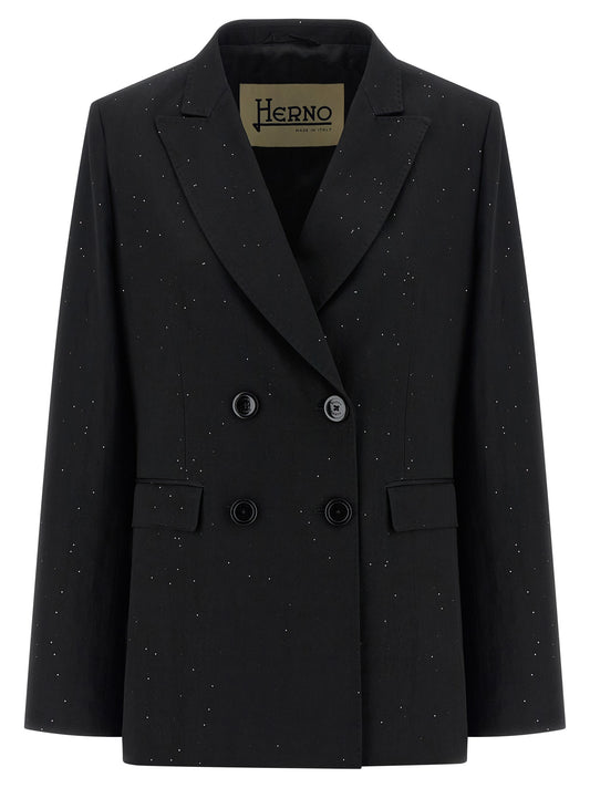 Blazer Herno en viscose noir