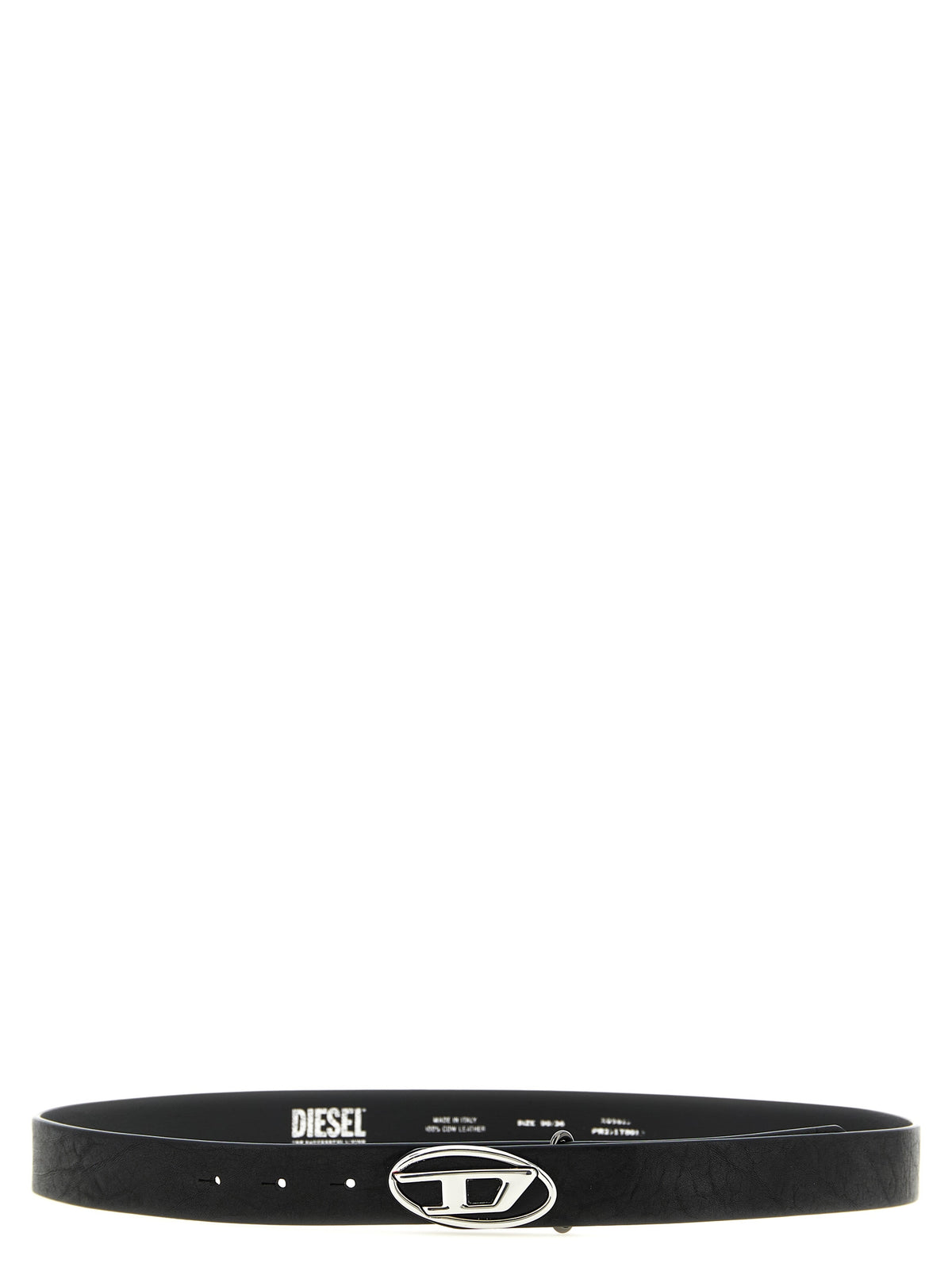 Ceinture Diesel noire en polyéthylène, taille classique