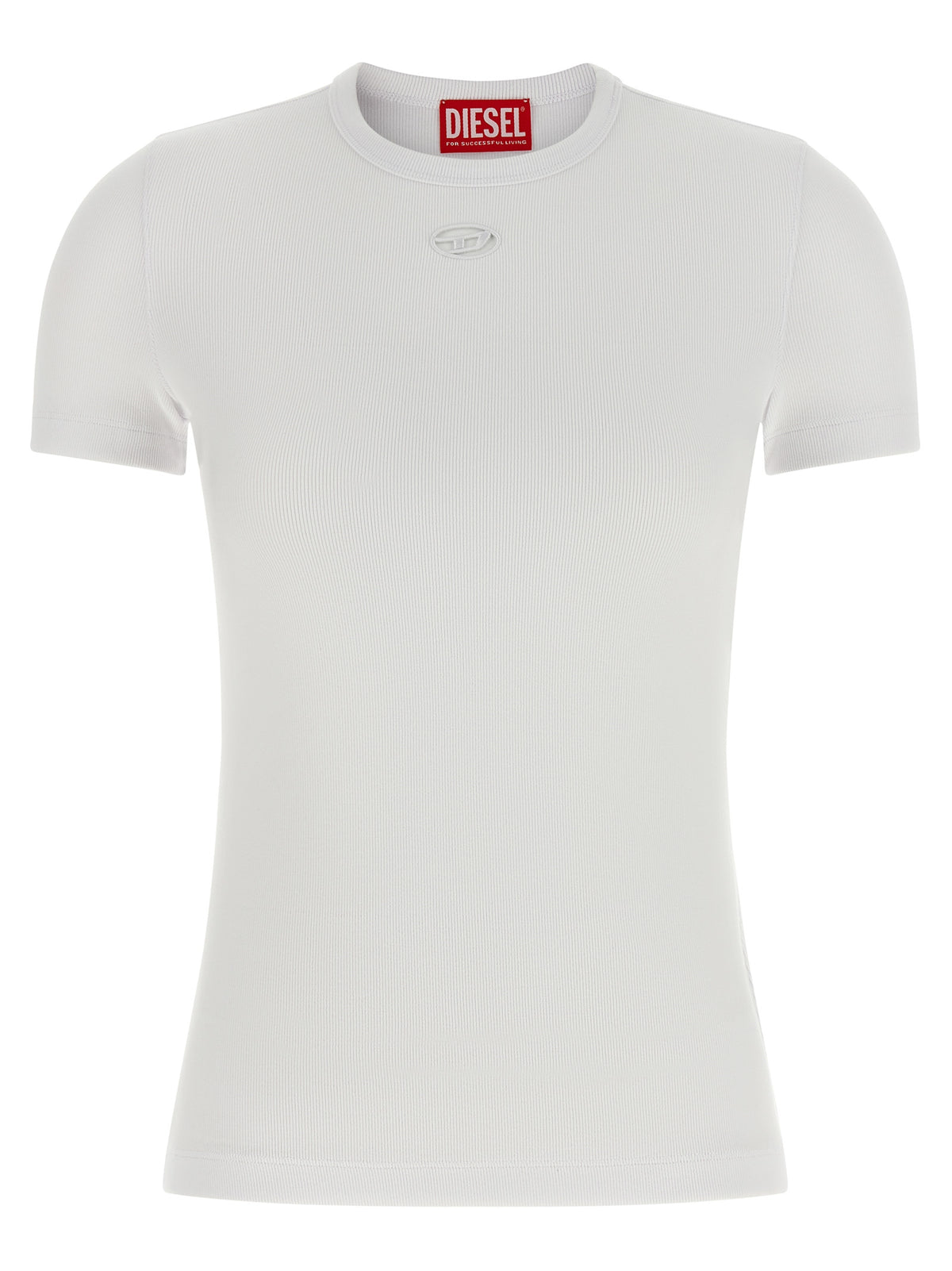 T-shirt blanc en coton Diesel