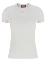T-shirt blanc en coton Diesel