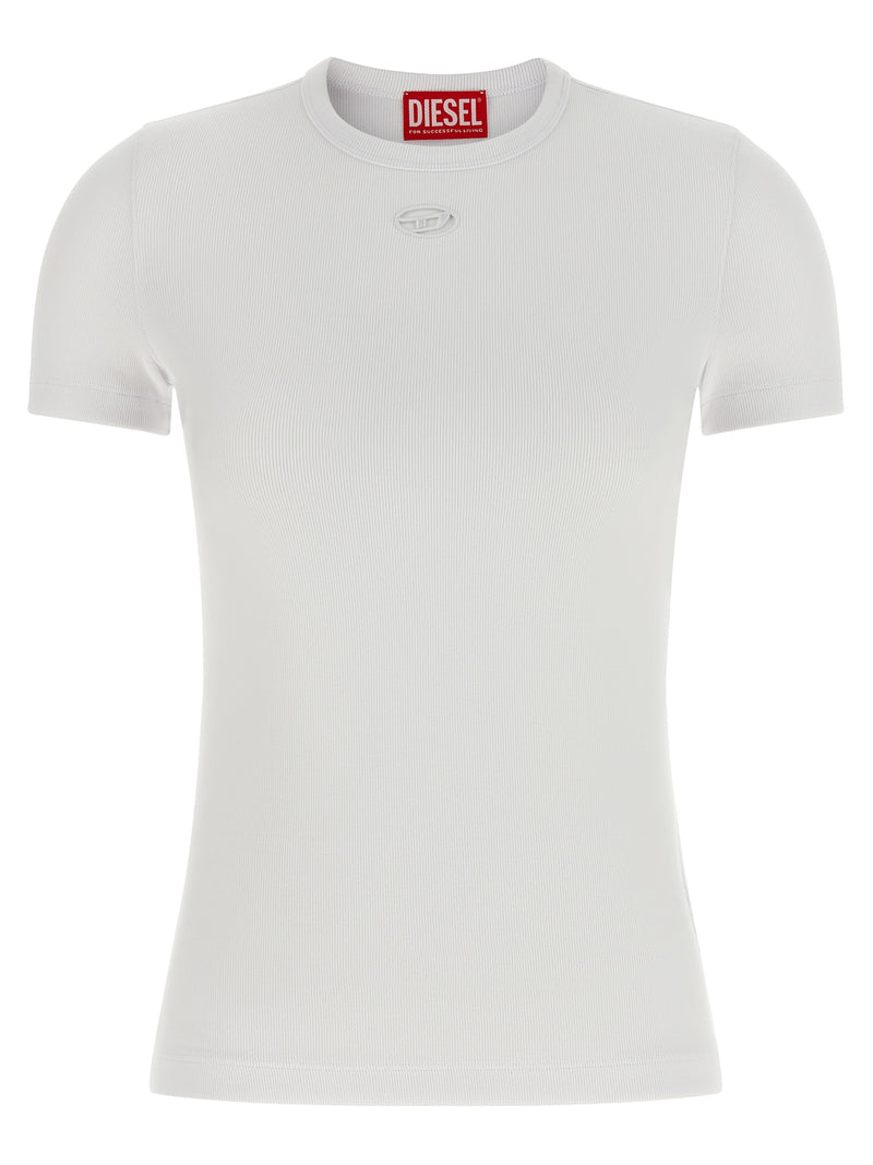 T-shirt blanc en coton Diesel