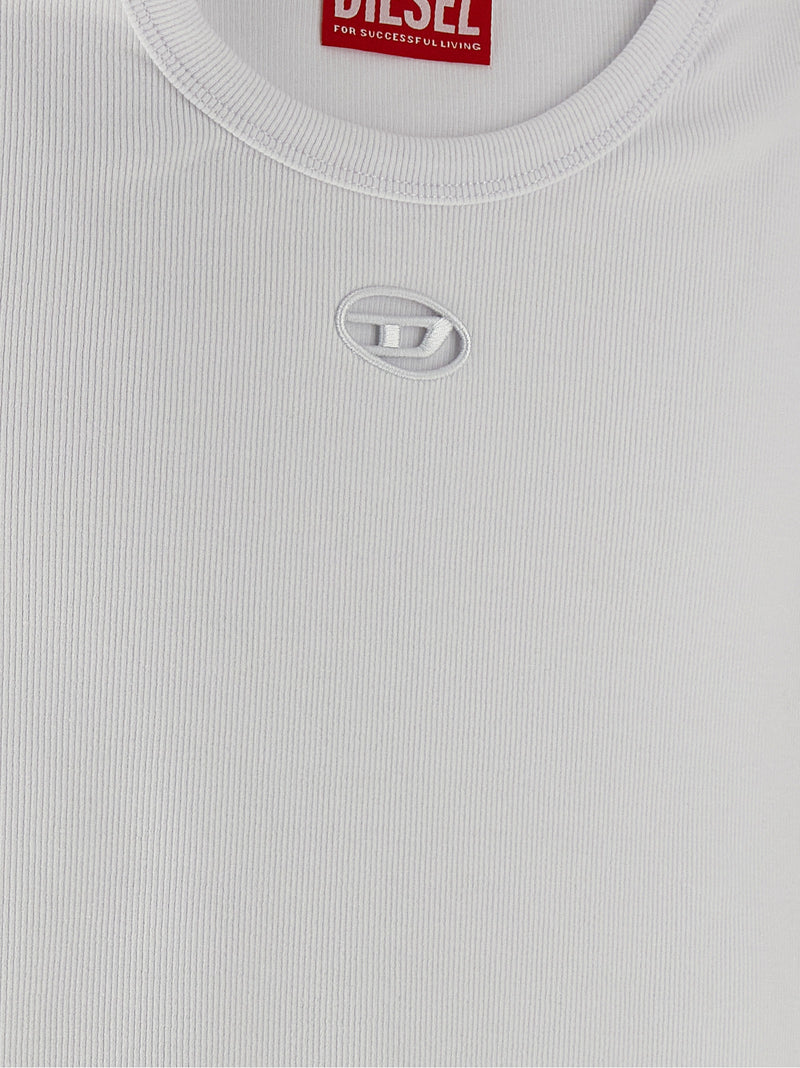 T-shirt blanc en coton Diesel