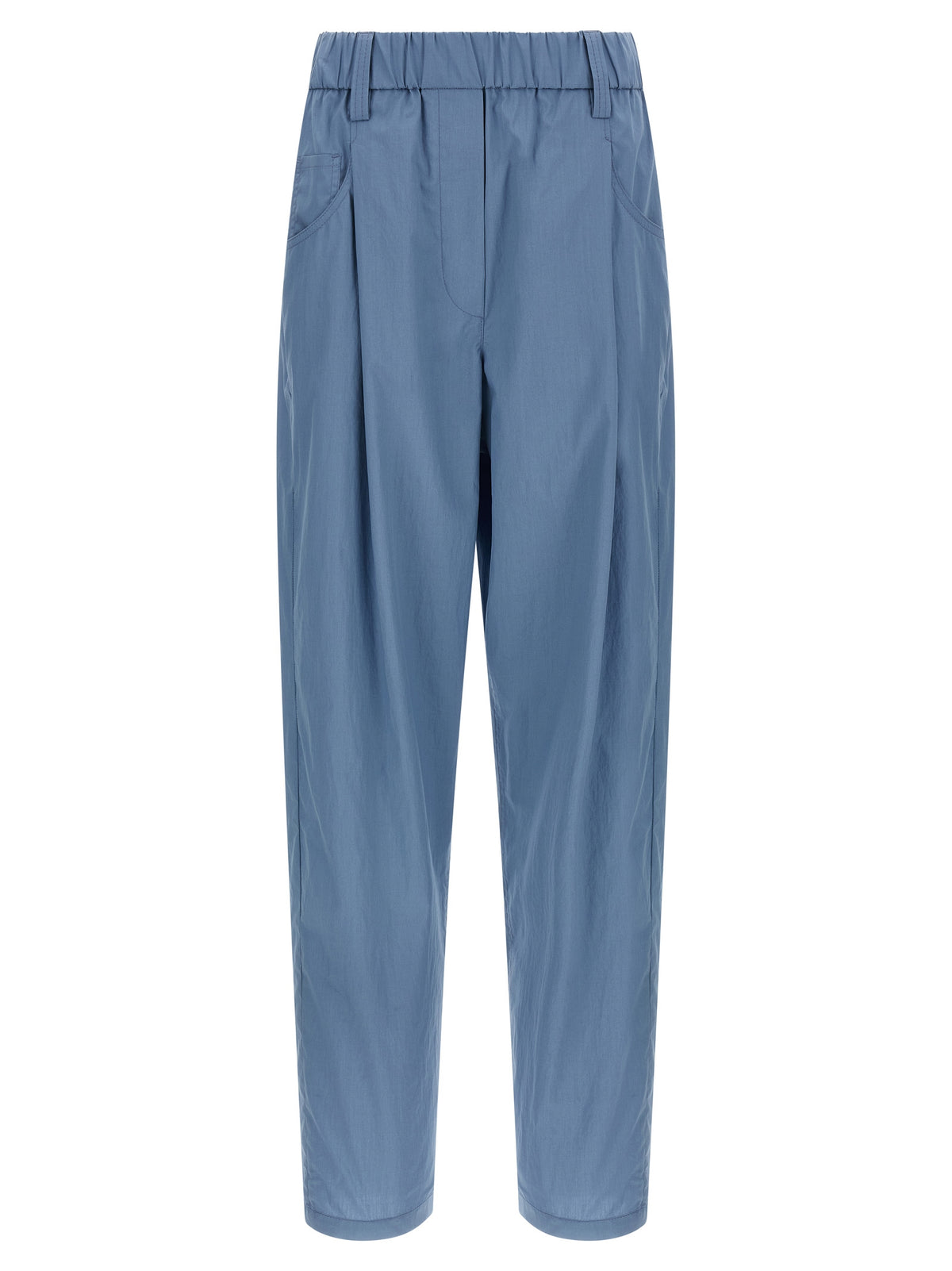 Pantalon décontracté Brunello Cucinelli en coton bleu