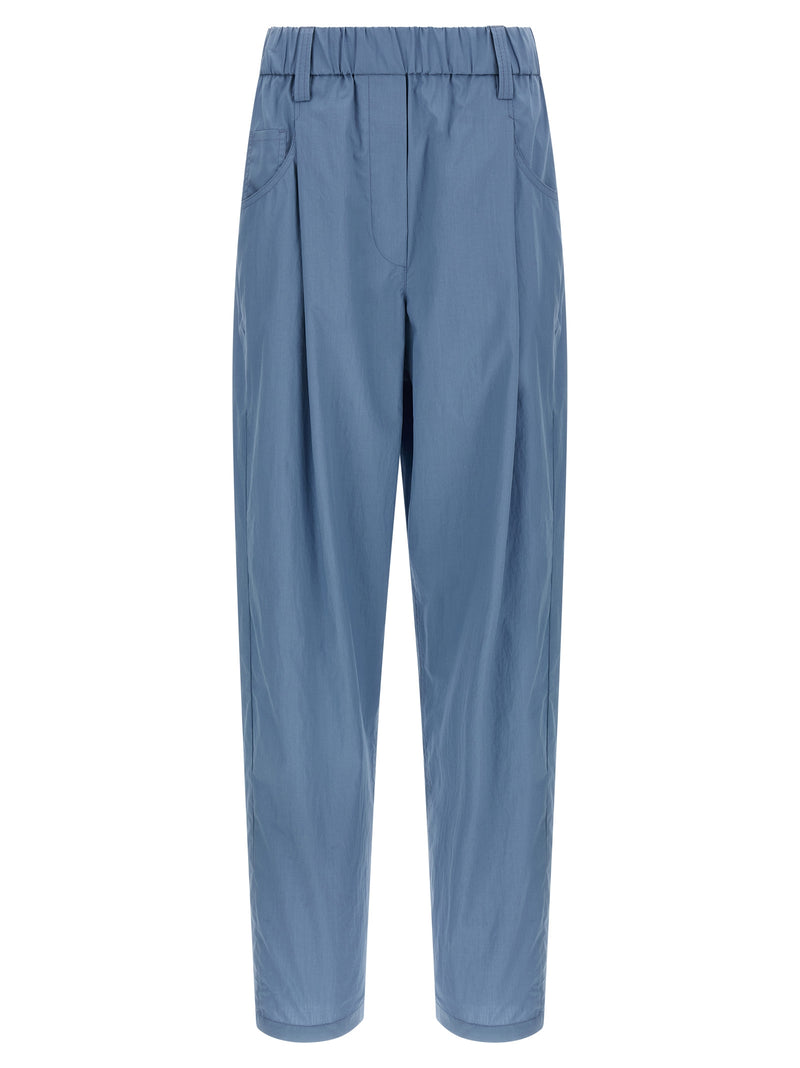 Pantalon décontracté Brunello Cucinelli en coton bleu