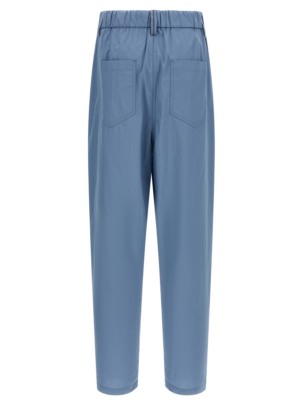 Pantalon décontracté Brunello Cucinelli en coton bleu