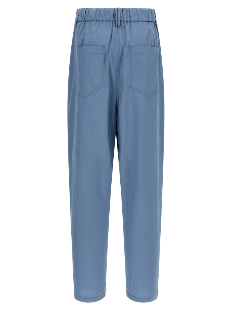 Pantalon décontracté Brunello Cucinelli en coton bleu