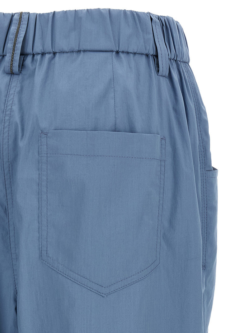 Pantalon décontracté Brunello Cucinelli en coton bleu