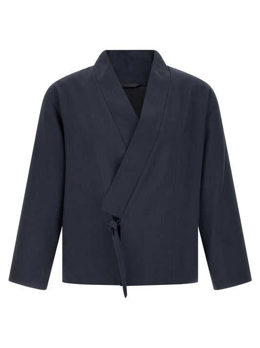 Kenzo Blue Viscose Blazer