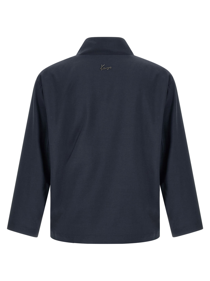 Kenzo Blue Viscose Blazer