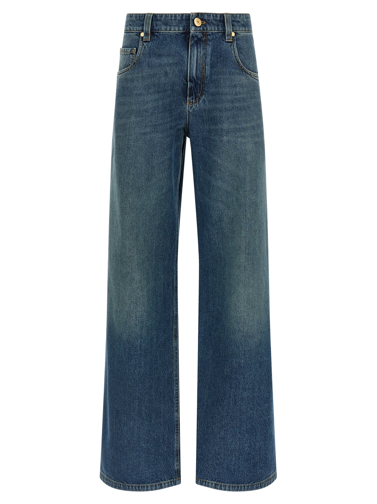 Brunello Cucinelli Blue Cotton Jeans Denim