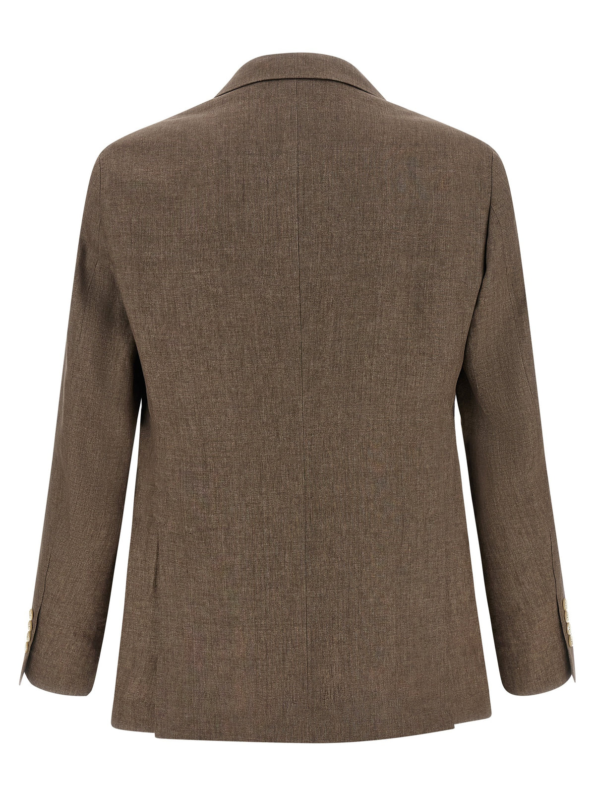 Blazer Brunello Cucinelli en lin marron