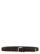 Ceinture Classique Brunello Cucinelli en Cuir de Veau Marron
