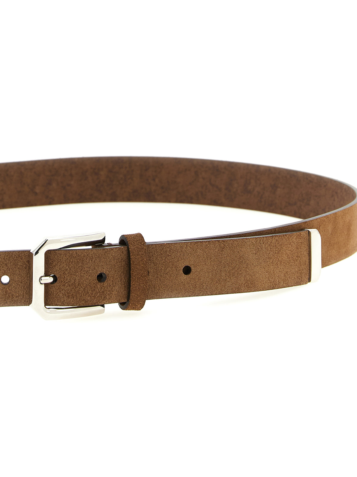 Brunello Cucinelli Brown Bull Skin Regular Belt - Italian Luxury