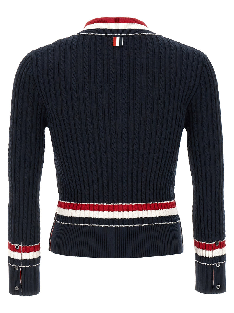 Gilet en coton bleu Thom Browne