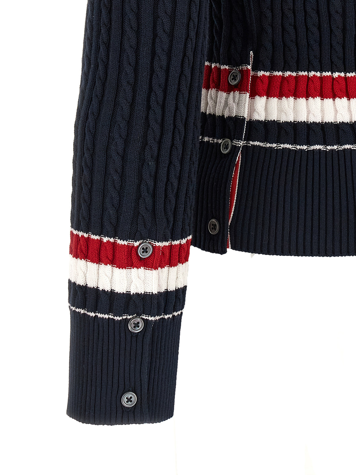 Gilet en coton bleu Thom Browne