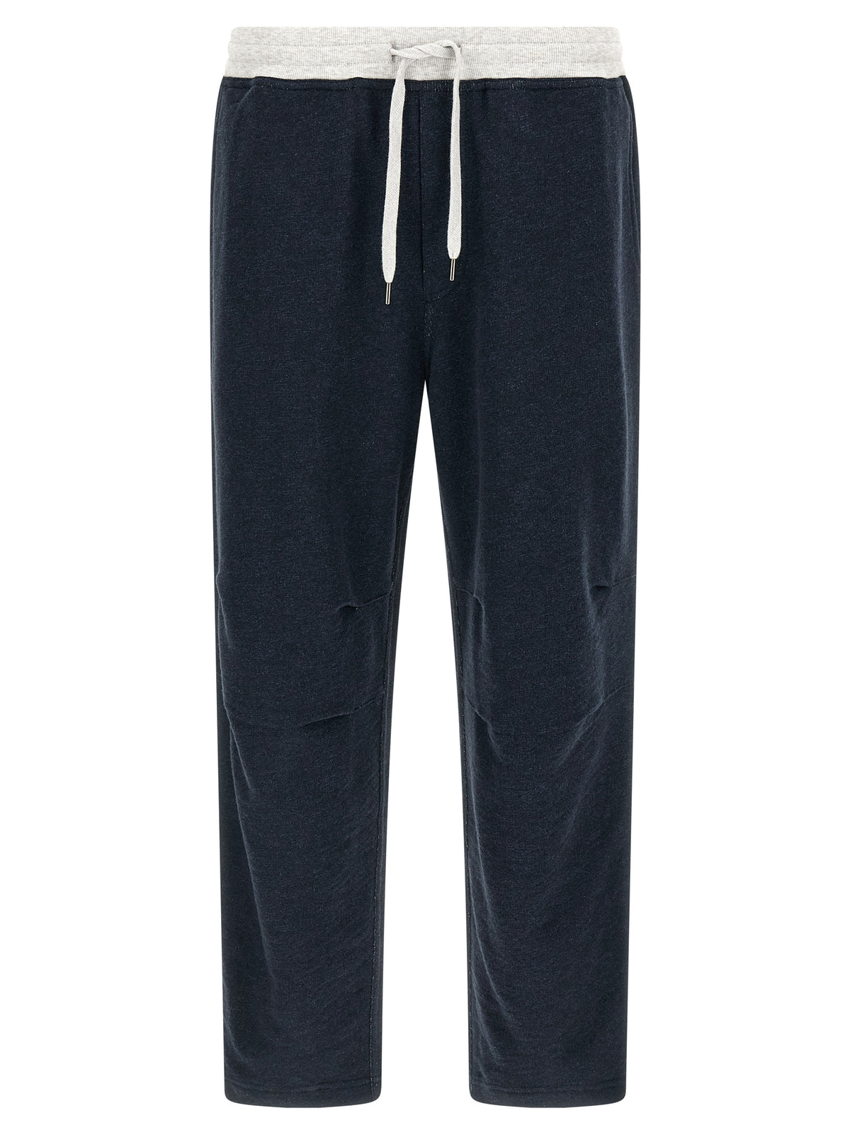 Pantalon de jogging en coton bleu Brunello Cucinelli (pantalon de sport)