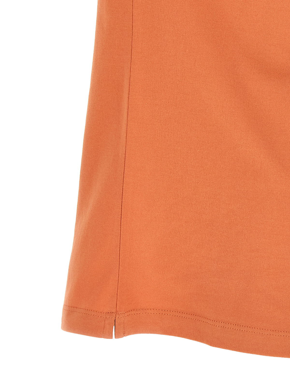 T-shirt orange en coton Brunello Cucinelli