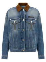 Veste en jean bleu Versace