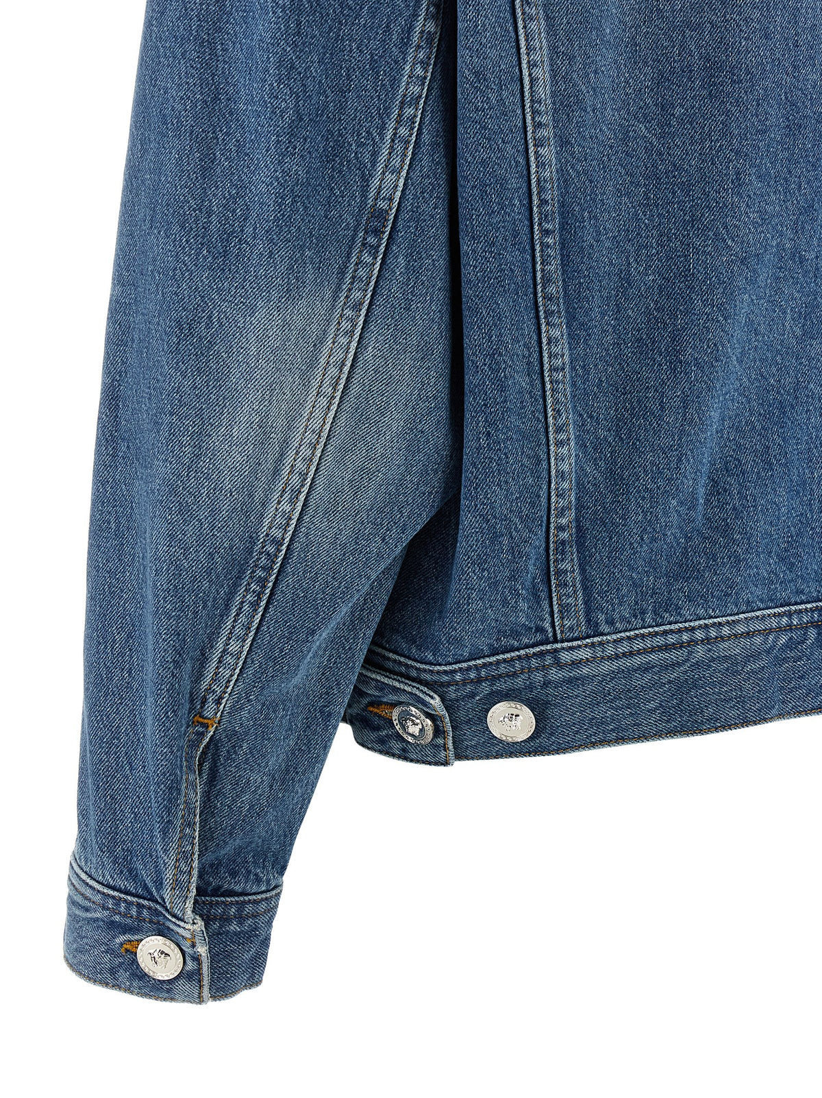 Veste en jean bleu Versace