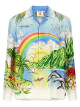Blouse en soie multicolore Casablanca