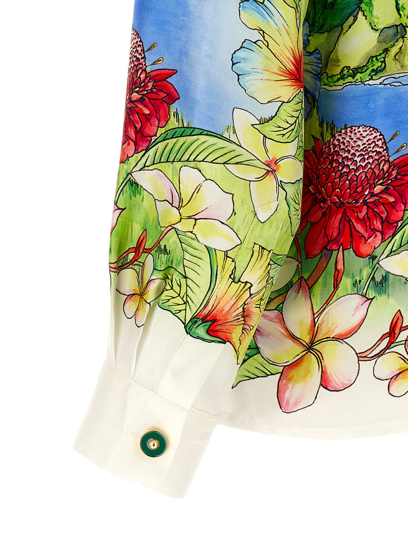 Blouse en soie multicolore Casablanca