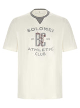 T-shirt en coton blanc Brunello Cucinelli