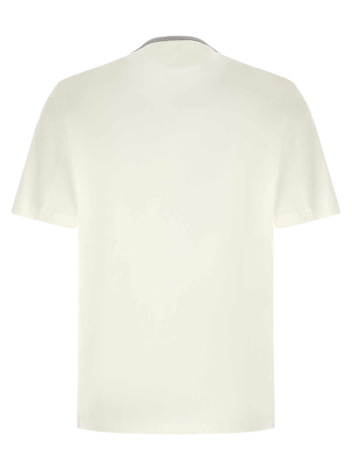 T-shirt en coton blanc Brunello Cucinelli