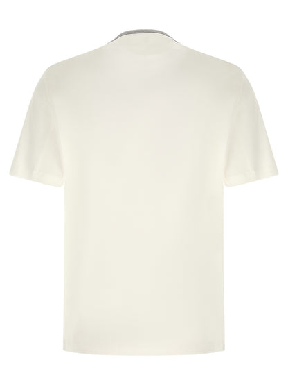 Brunello Cucinelli White Cotton T-Shirt
