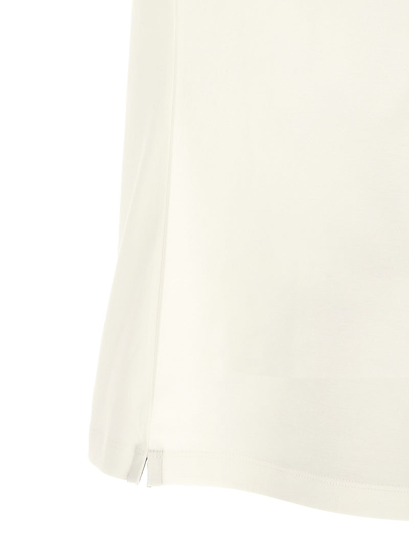 T-shirt en coton blanc Brunello Cucinelli