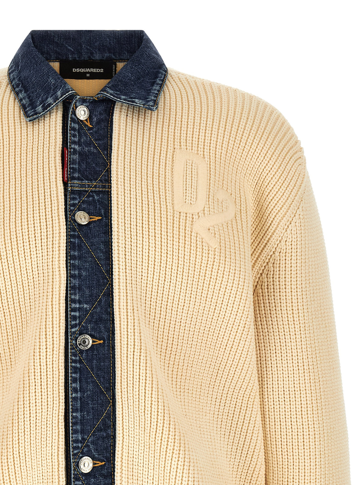 Dsquared² Beige Cotton Cardigan