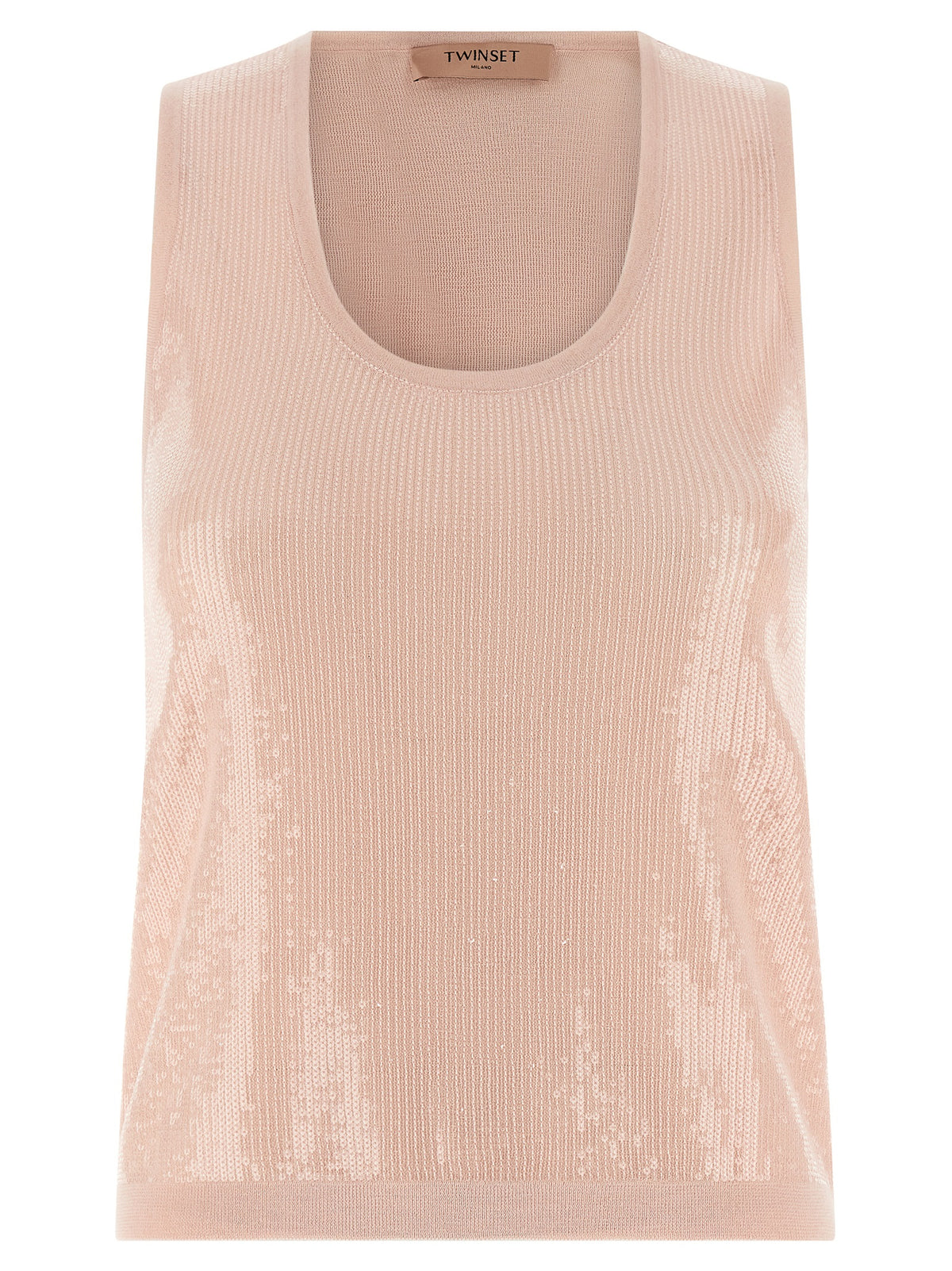 Twinset Multicolor Cotton Sleeveless T-Shirt