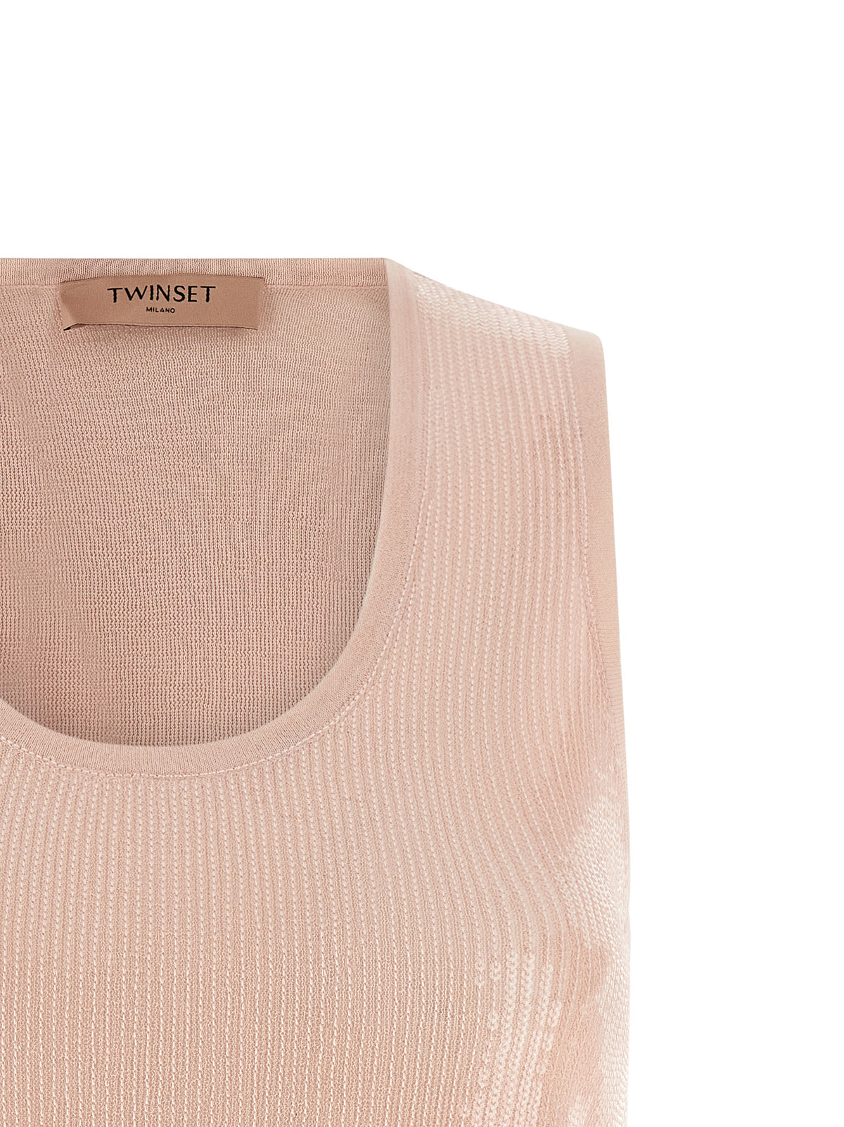 Twinset Multicolor Cotton Sleeveless T-Shirt