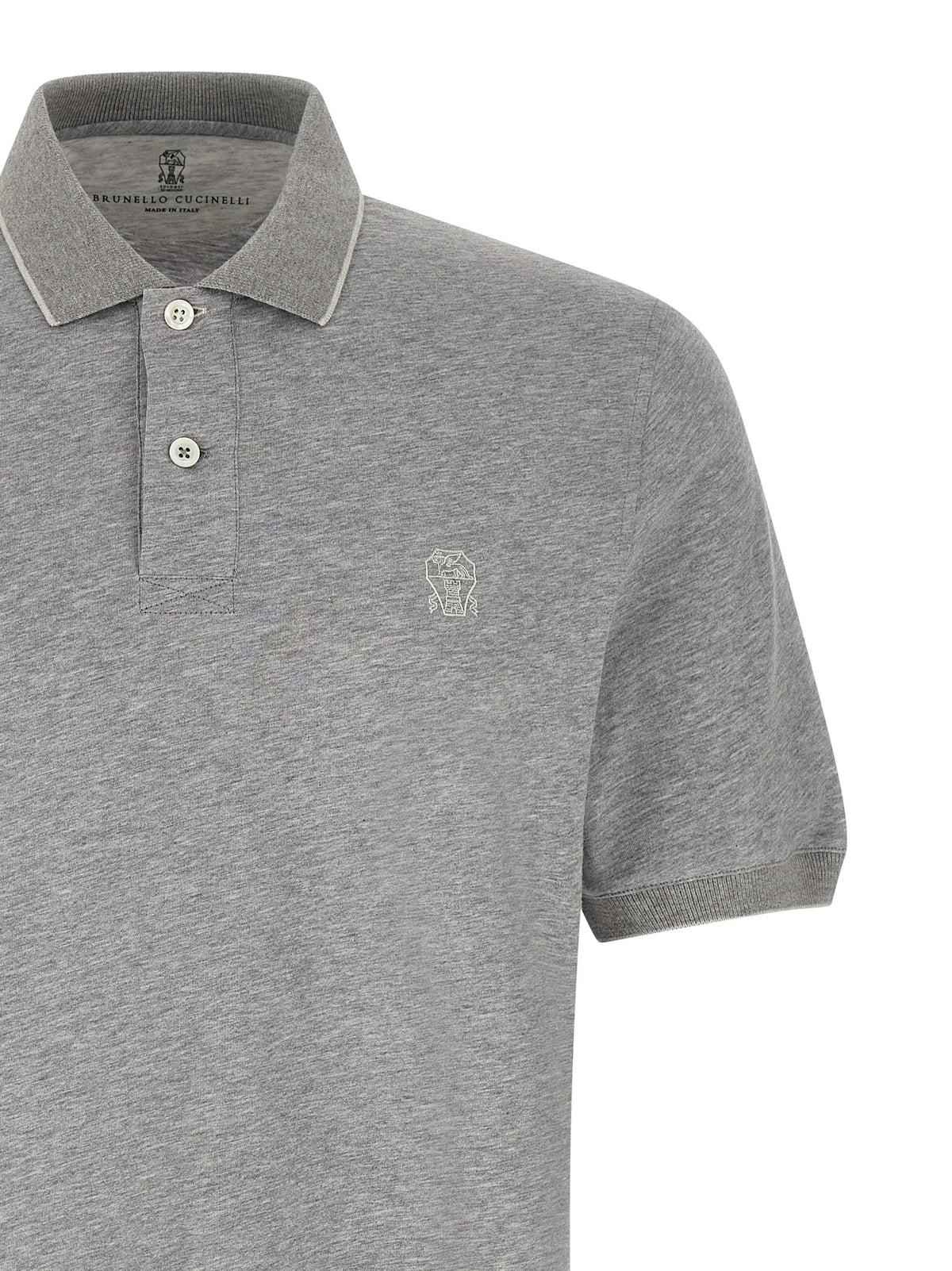 Brunello Cucinelli Polo en coton gris