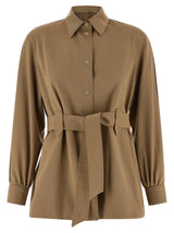 Chemisier Max Mara en Laine Vierge Beige