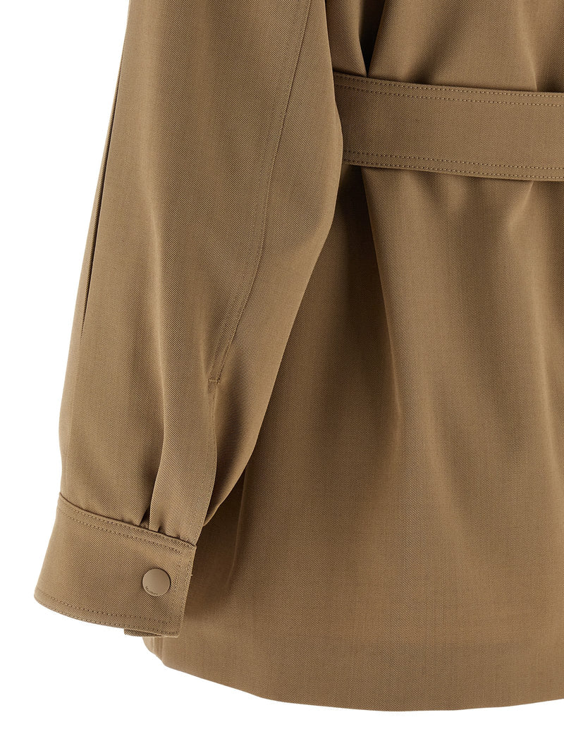 Chemisier Max Mara en Laine Vierge Beige