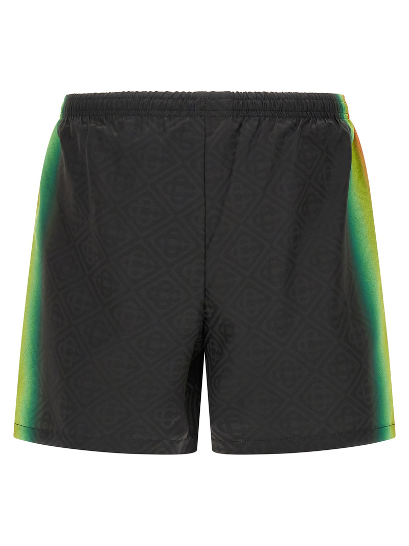 Short de bain Casablanca en polyester multicolore