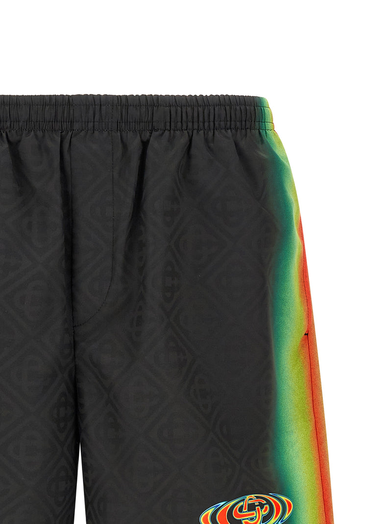 Short de bain Casablanca en polyester multicolore