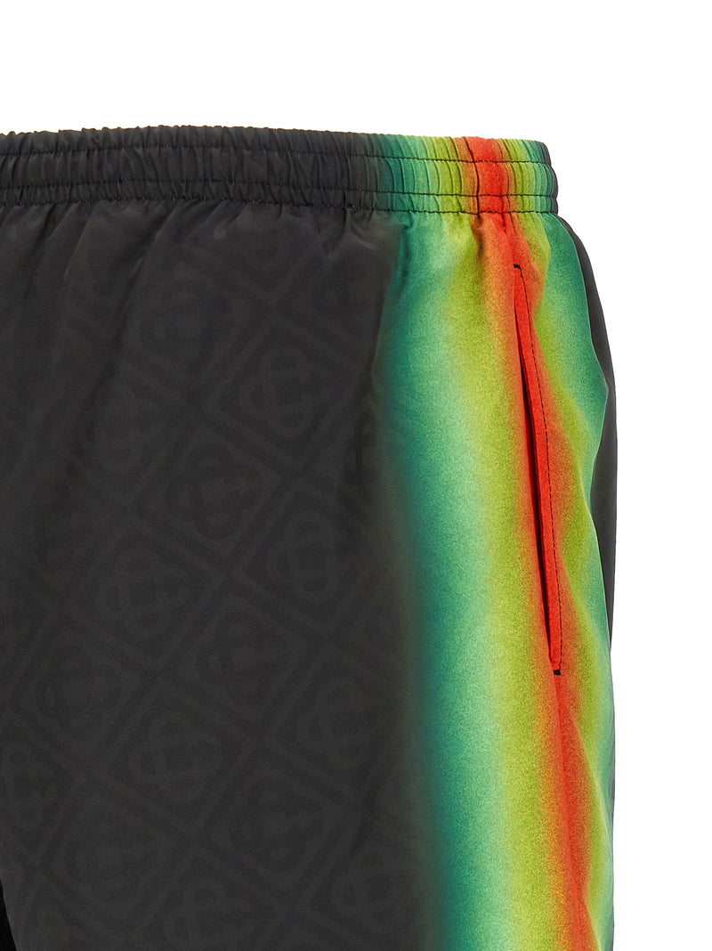 Short de bain Casablanca en polyester multicolore